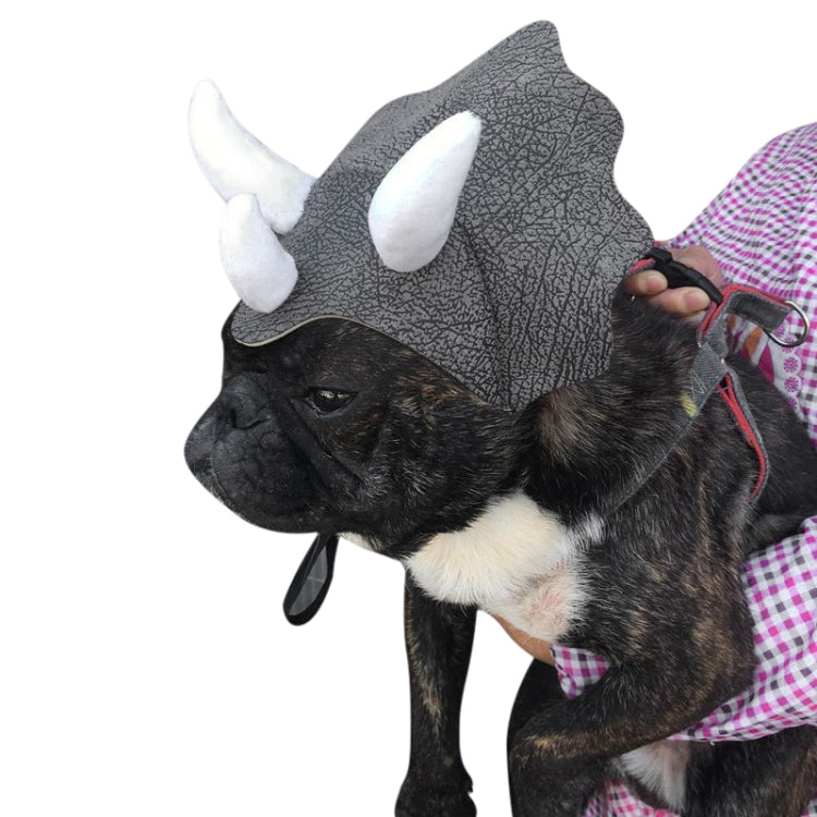 PET CAPTAIN XKL1801 Pet Triceratops Caps Outdoor Hat