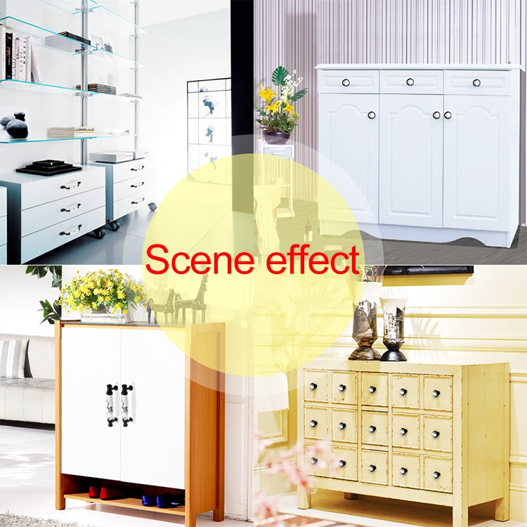 5 PCS 5089 Single Hole Matte Black Ink Plum Zinc Alloy Ceramic Cabinet Handle