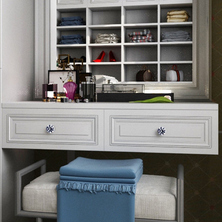 5027-128 Bright Chrome Diamond Drawer Cabinet Tea Table Handle