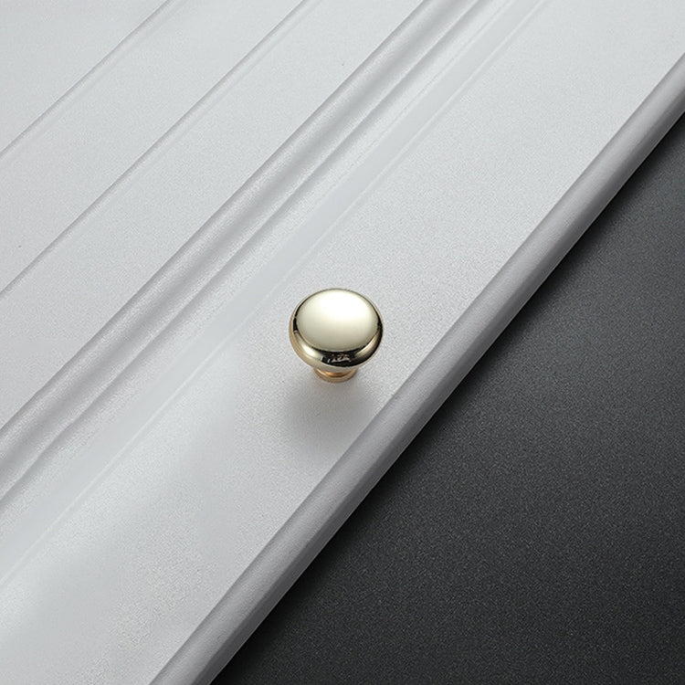 5 PCS 4203 K Gold Single Hole Solid Zinc Alloy Round Handle for Cabinet Wardrobe Drawer Door