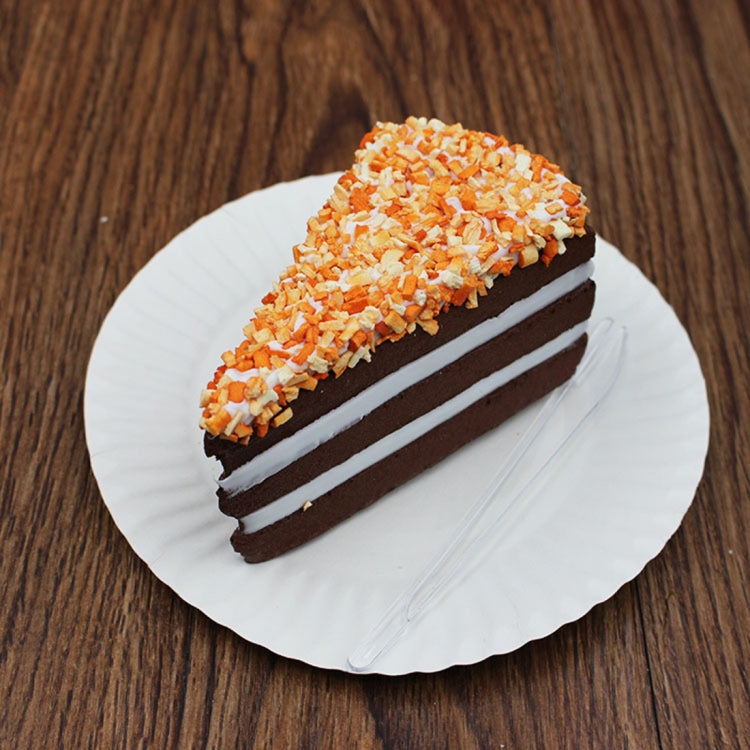 2 PCS Simulation Triangle PU Cake Model Photography Early Education Props Window Wedding Decoration