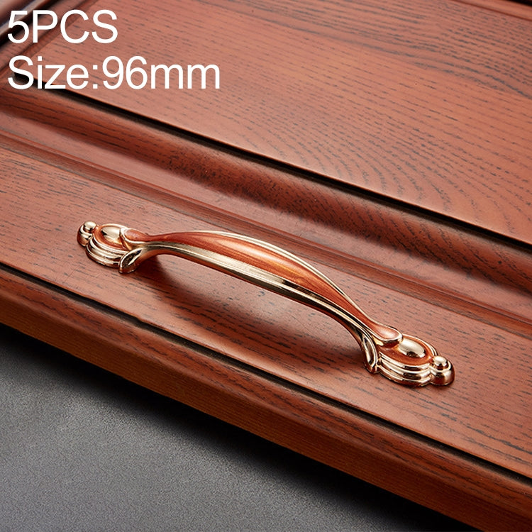 5 PCS 6606-96 Red Amber Drawer Cabinet Door Single Hole Handle