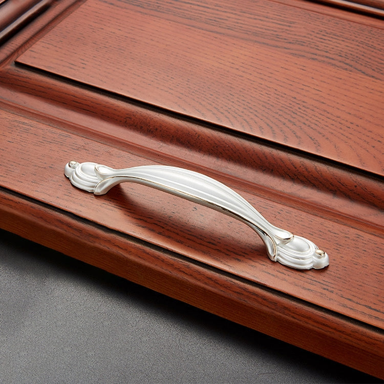 5 PCS 6606-96 Gold + Silver Drawer Cabinet Door Single Hole Handle