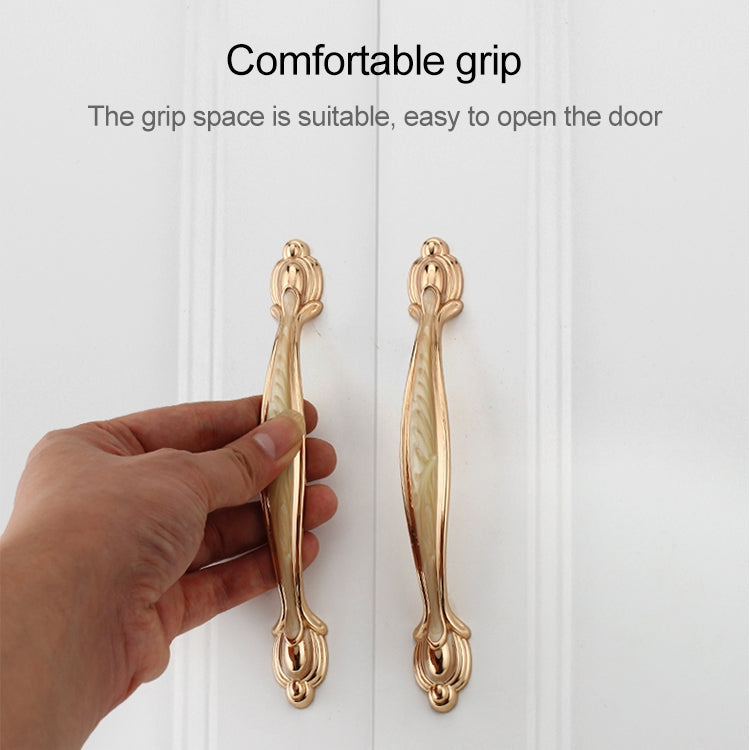 5 PCS 6606-96 Gold + Silver Drawer Cabinet Door Single Hole Handle