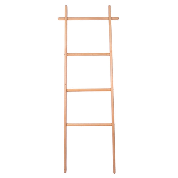 Solid Wood Creative Landing Ladder Clothes Hat Rack,Size: 170x45x52cm, Beech