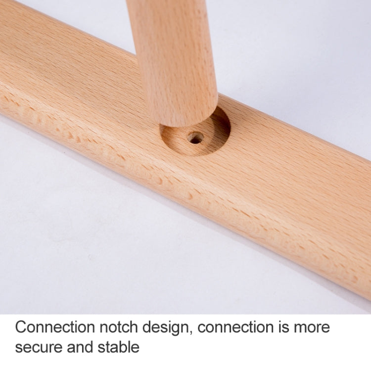 Solid Wood Creative Landing Ladder Clothes Hat Rack,Size: 170x45x52cm, Beech