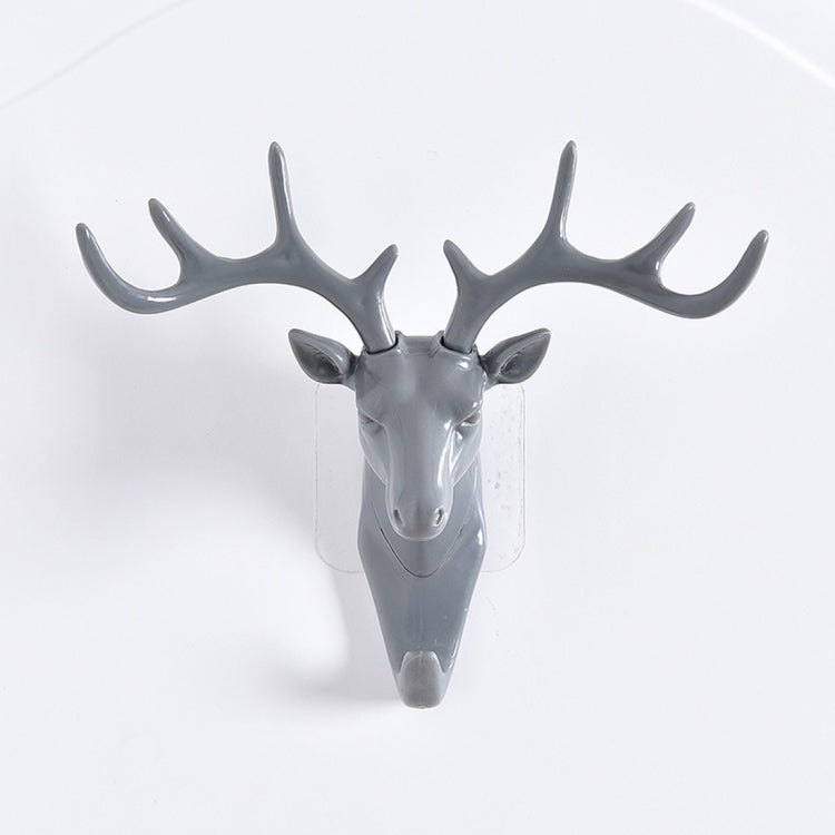 2 PCS European-Style Rural Pendant Deer Head Wall Hanging Clothes Hook, Random Color Delivery