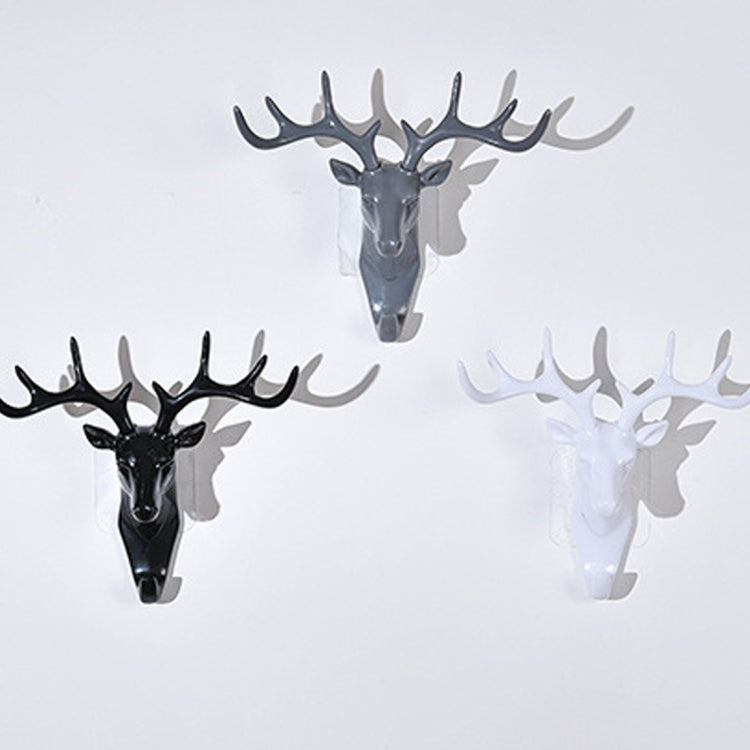 2 PCS European-Style Rural Pendant Deer Head Wall Hanging Clothes Hook, Random Color Delivery