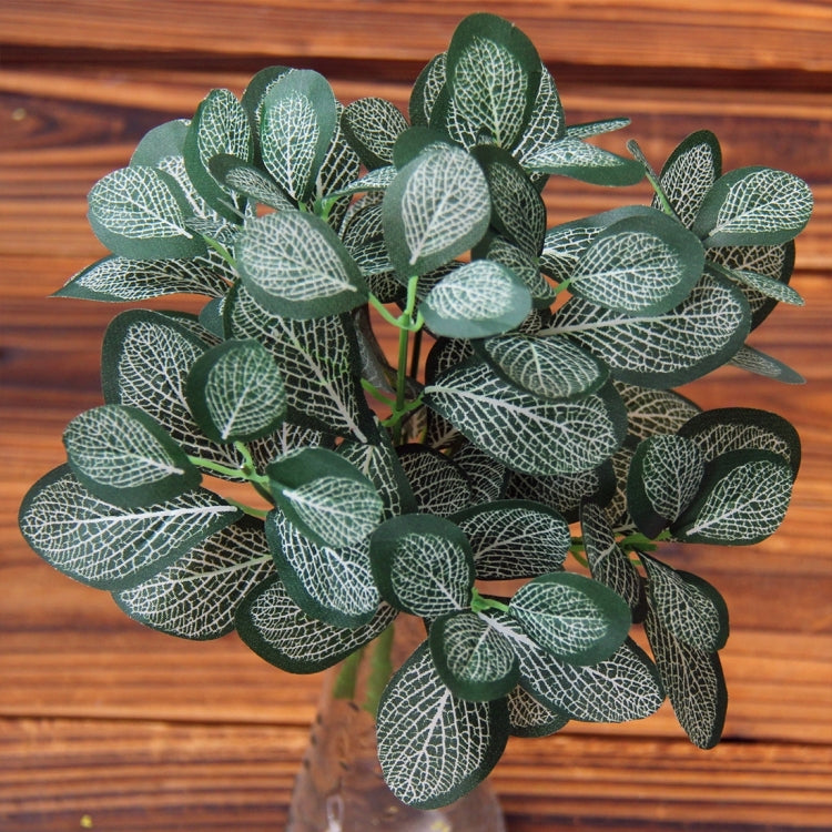 2 PCS Artificial Plants For Plastic Flowers Household Store Supplies Decoration Network Texture Leaf