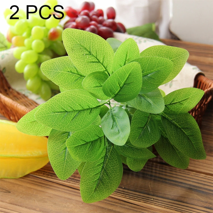 2 PCS Artificial Plants For Plastic Flowers Household Store Supplies Decoration Peanut Leaf