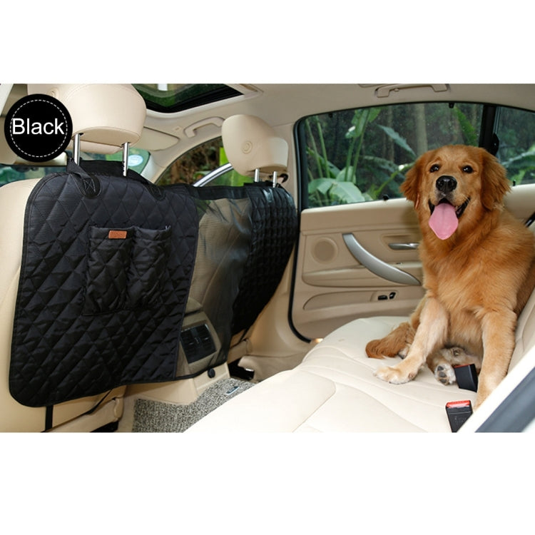 Deluxe Travel Pet Dog Car Seat Fence Safety Barrier Pet Fence Rear Row Seat Safety Isolation Net Protection, Size: 124 x 46 x 31cm
