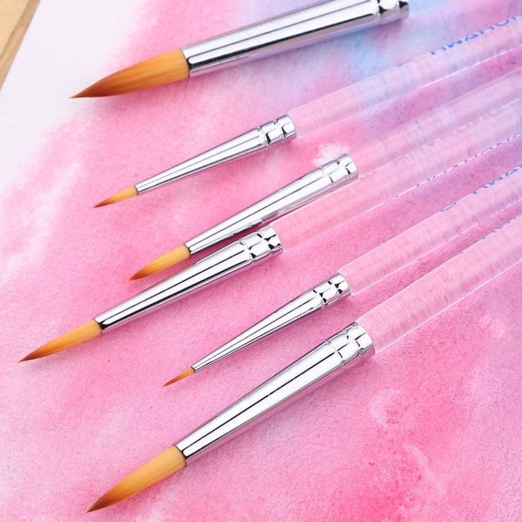 6 PCS / Set Nylon Hair Watercolor Hook Pencil Set Art Supplies Tool Oil Painting Pen