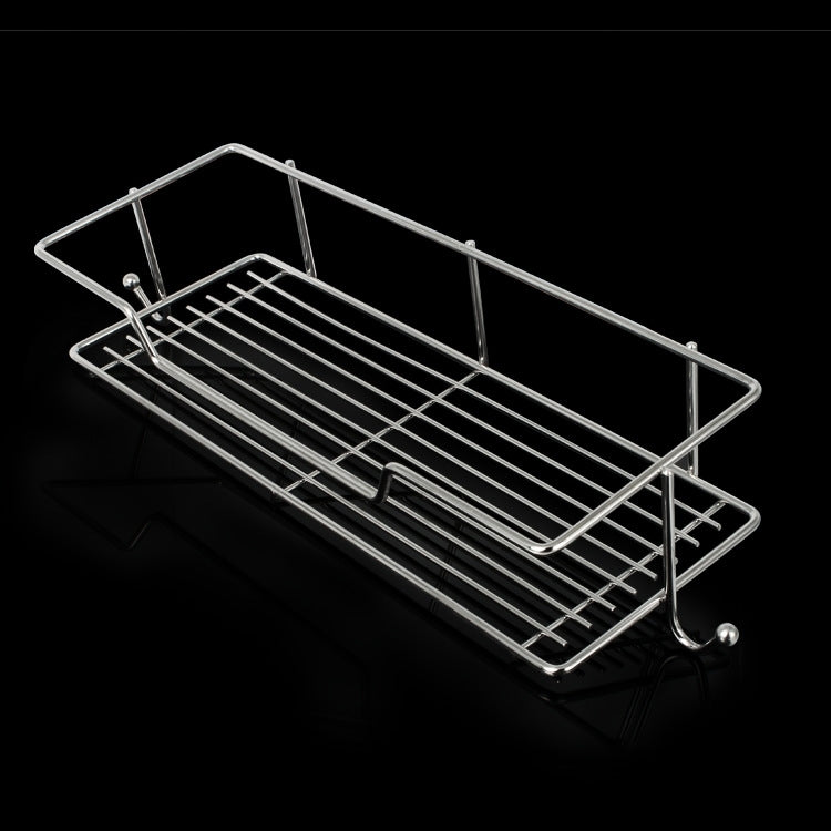 Stainless Steel Kitchen Shelf Seasoning Rack Kitchen Wall Hanging Storage Turret Supplies Appliances, Max Load Weight: 10kg, Size: 30 x 11 x 6cm