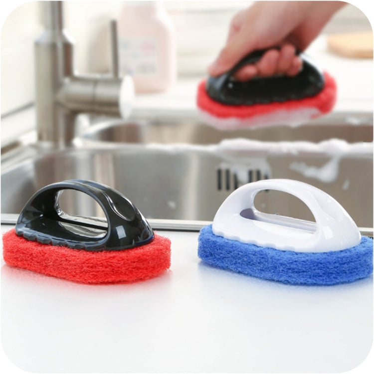 10 PCS Decontamination Sponge Hard Bottom Cleaning Brushes Dry and Wet Cleaning Brush for Kitchen / Cooking Bench / Bathroom / Bathtub , Random Color Delivery