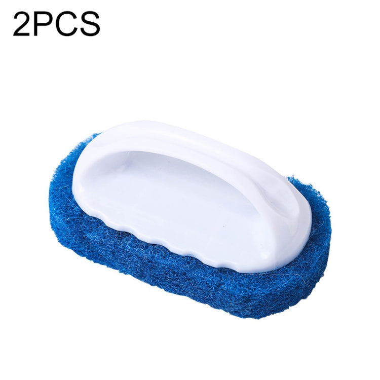 10 PCS Decontamination Sponge Hard Bottom Cleaning Brushes Dry and Wet Cleaning Brush for Kitchen / Cooking Bench / Bathroom / Bathtub , Random Color Delivery