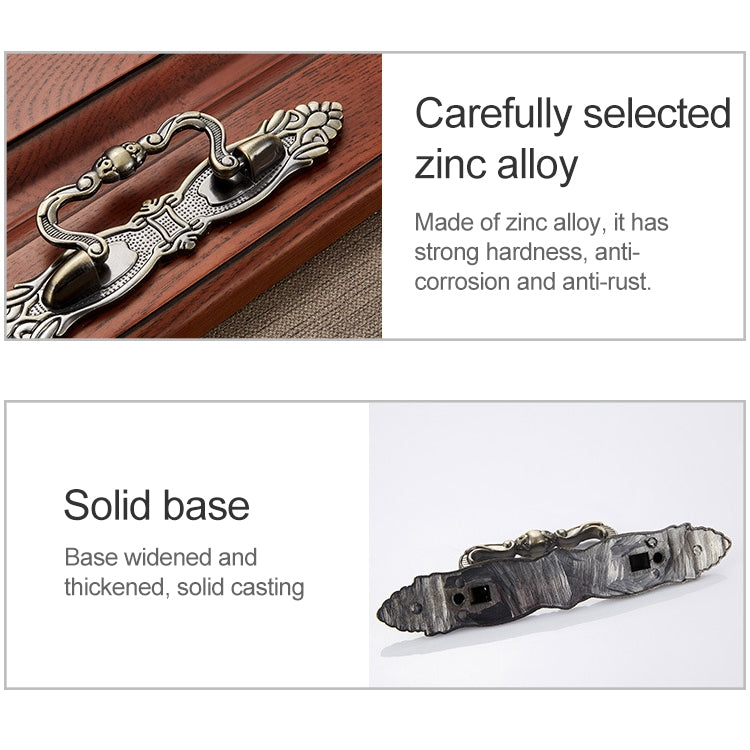 3 PCS 6057-96 Cyan Ancient Drawer Cabinet Door Bronze European Style Handle