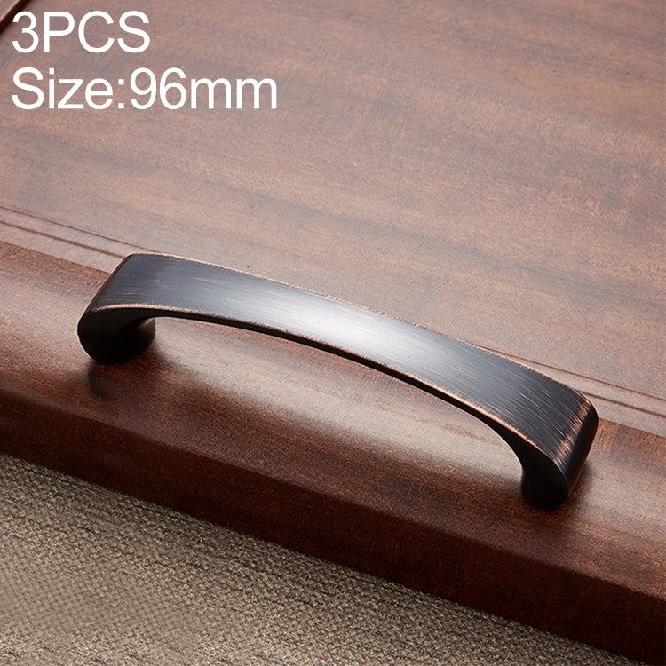 3 PCS 6616-96 Black Red Ancient ORB American Style Drawer Cabinet Door Handle