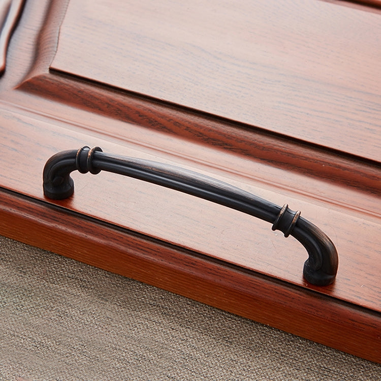 3 PCS 6569-96 Black Red Ancient Peach Wood Drawer Cabinet Door Handle