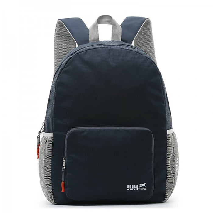 Foldable Lightweight Backpack Outdoor Travel Men and Women Bag (Navy Blue)