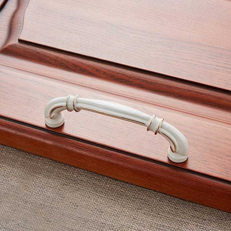 3 PCS 6569-96 Lvory White Peach Wood Drawer Cabinet Door Handle