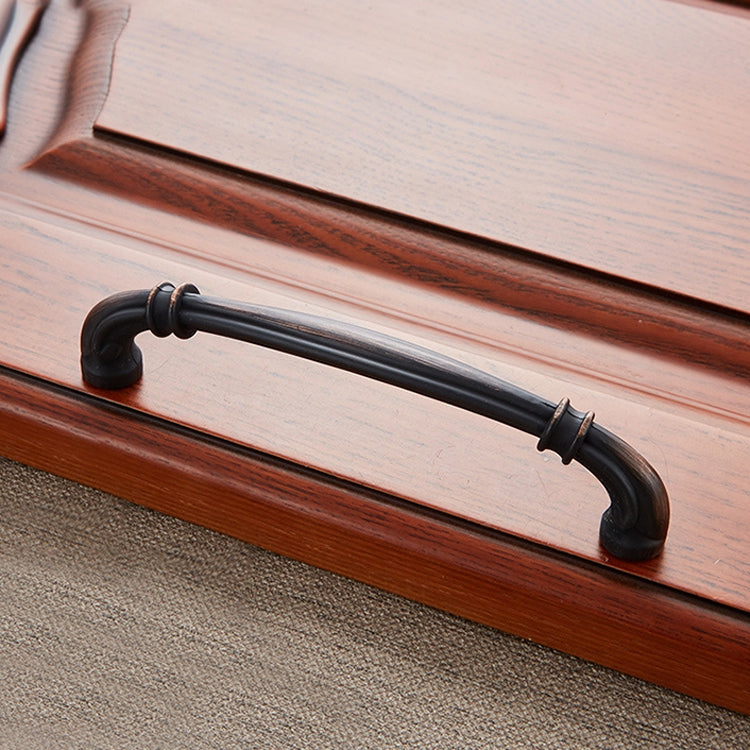 3 PCS 6569-128 Black Red Ancient Peach Wood Drawer Cabinet Door Handle