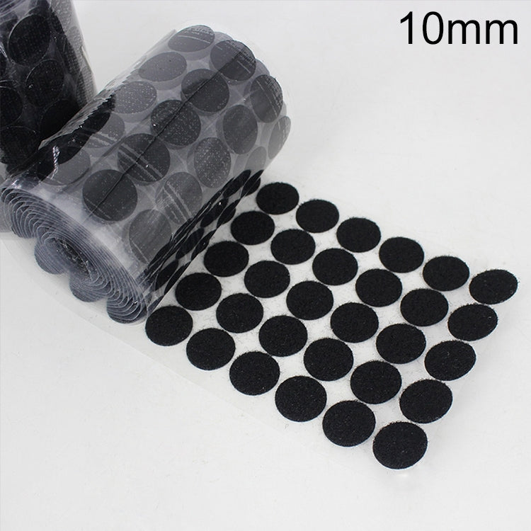 1000 PCS 10mm Round Nylon Adhesive Hook and Loop Fastener