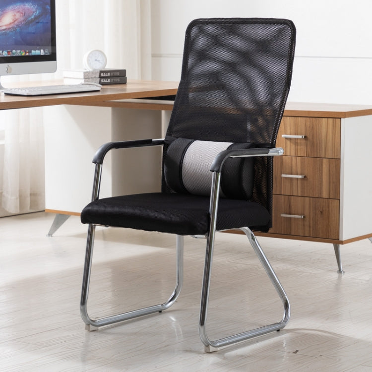 Simple Household Mesh Computer Chair Conference Chair Fixed Chair with Waist Cushion