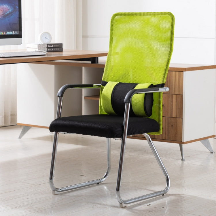 Simple Household Mesh Computer Chair Conference Chair Fixed Chair with Waist Cushion