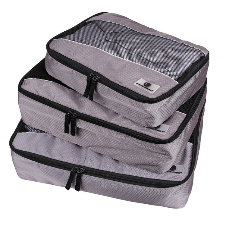 3 PCS / Sets Multi-function Football Texture 210D Polyester Waterproof Travel Clothes Underwear Storage Bag