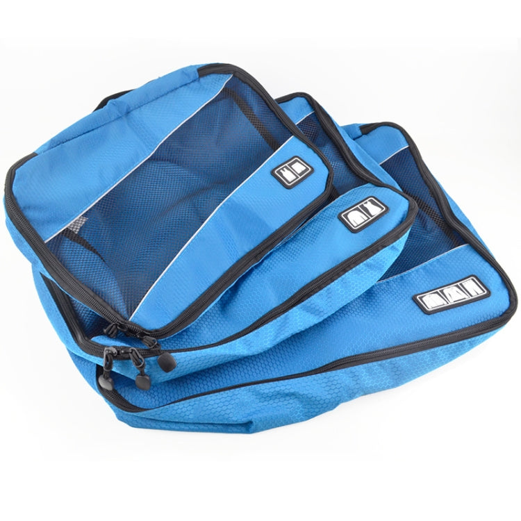 3 PCS / Sets Multi-function Football Texture 210D Polyester Waterproof Travel Clothes Underwear Storage Bag