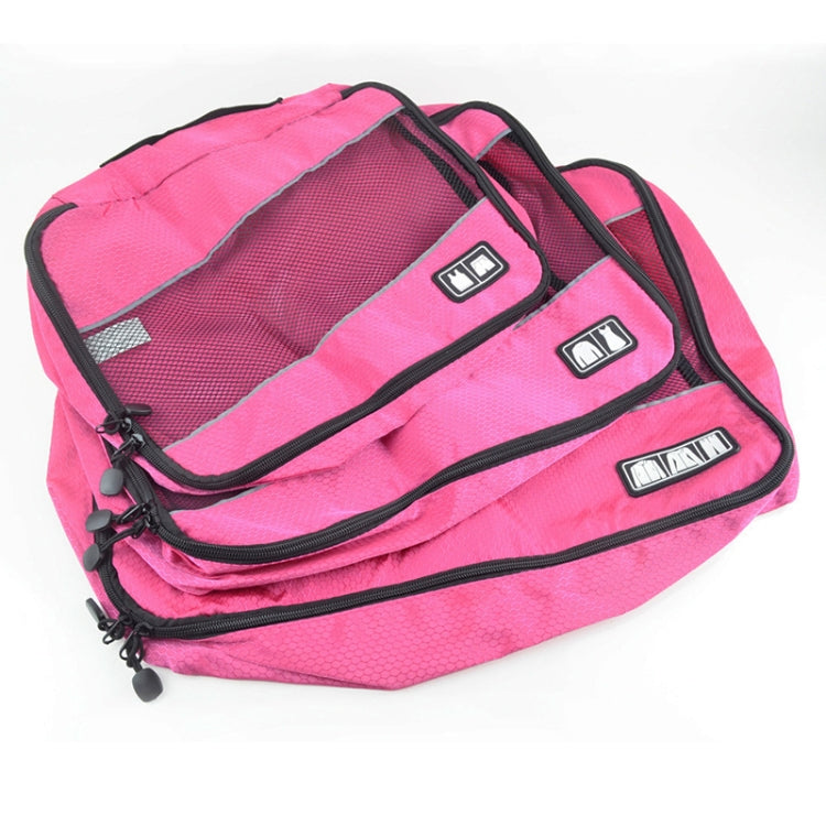 3 PCS / Sets Multi-function Football Texture 210D Polyester Waterproof Travel Clothes Underwear Storage Bag