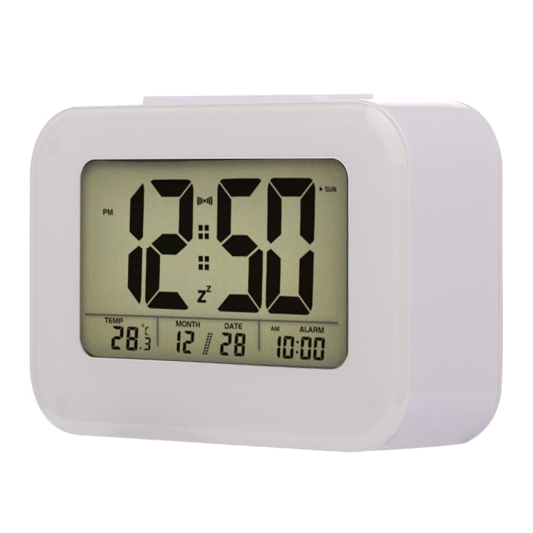 Multi-functional Large Screen Smart Light LCD Alarm Clock with Time & Date & 12/24 Hours Setting