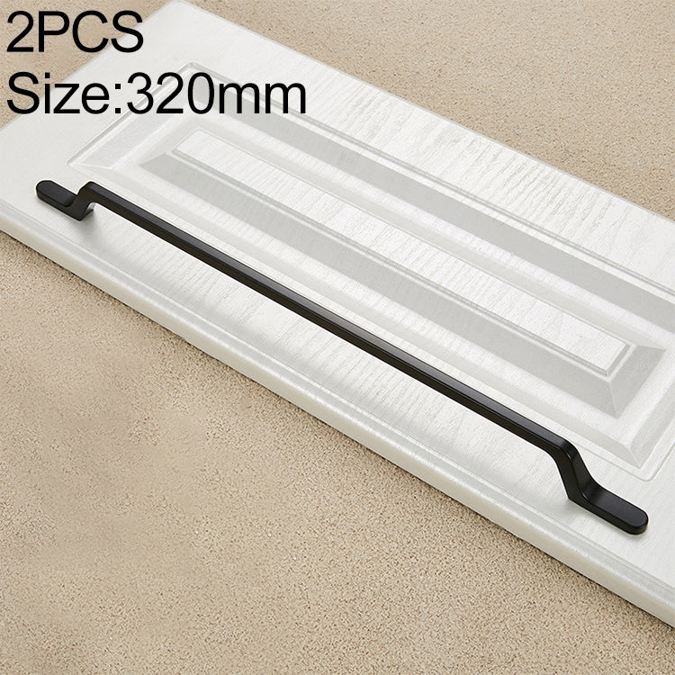 2 PCS 9008_320 Simple Black Drawer Cabinet Handle