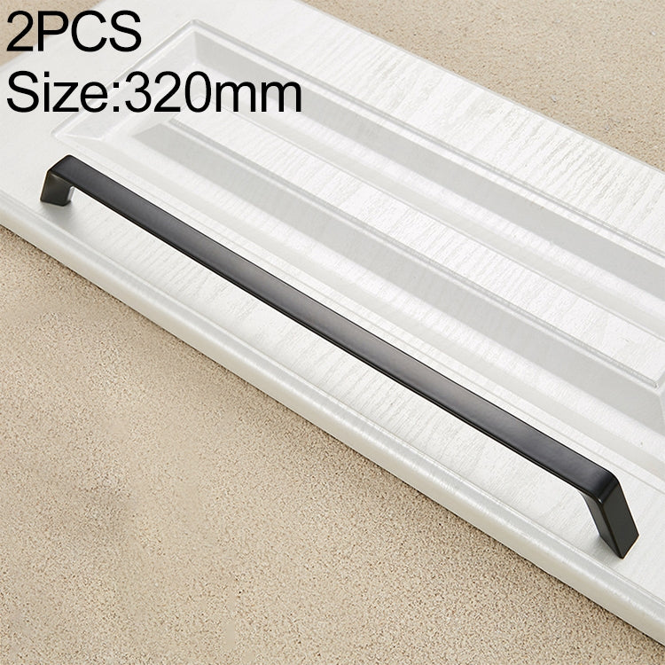 2 PCS 9009_320 Simple Black Drawer Cabinet Handle