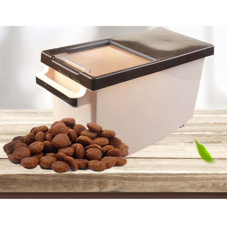 Multi-function Household Grain Storage Barrel Pet Food Storage Box with Counting Cup