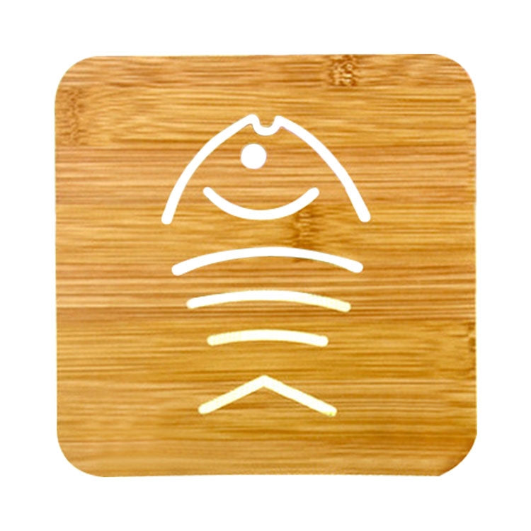 5 PCS Cute Cartoon Kitchen Table Protect Wood Cup Pad Heat Insulation Coaster Mat, Random Style Delivery