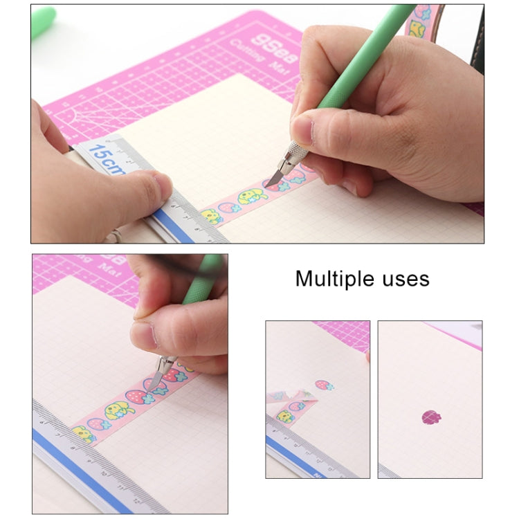9Sea A5 Cutting Mat Set Cutting Mat & Ruler & Carving Knife