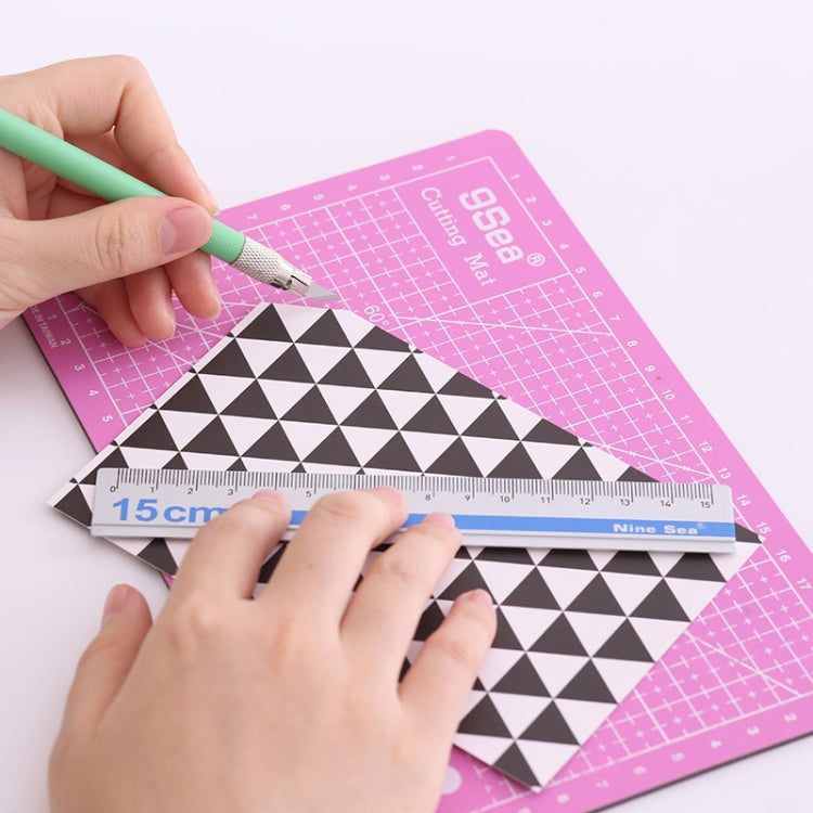 9Sea A5 Cutting Mat Set Cutting Mat & Ruler & Carving Knife