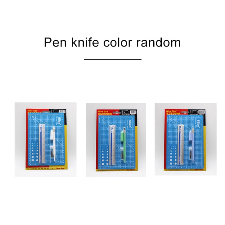 9Sea A5 Cutting Mat Set Cutting Mat & Ruler & Carving Knife