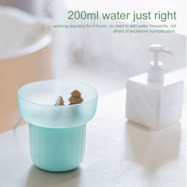 DC 5V 1A Columnar Household Quiet Fog Volume Desktop Air Humidifier Aromatherapy Machine with Colorful Lights, Capacity: 200mL