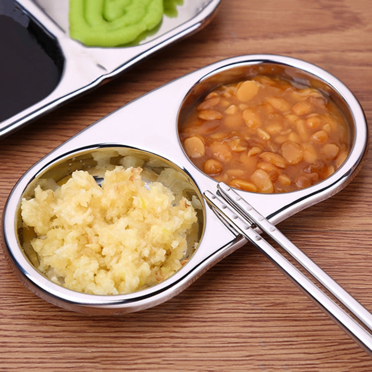 Creative Stainless Steel Kitchen Lattice Seasoning Small Dish,