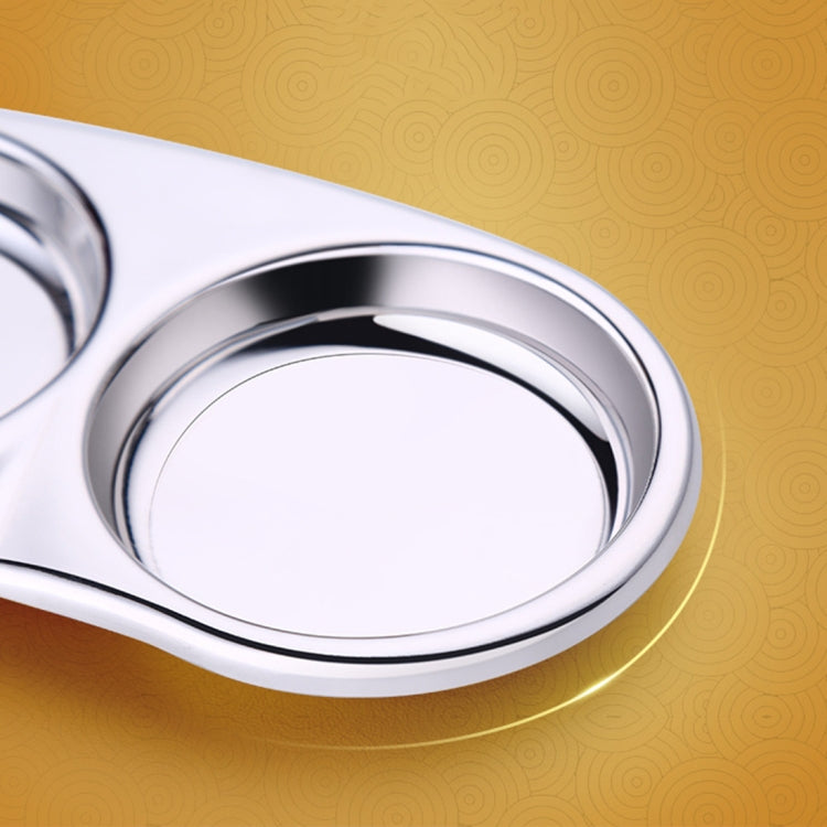 Creative Stainless Steel Kitchen Lattice Seasoning Small Dish,