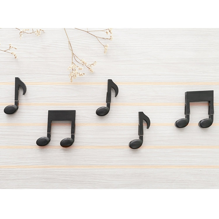 3 PCS Music Style Black Multi-functional Clip Drying Clothing Clip Food File Clip