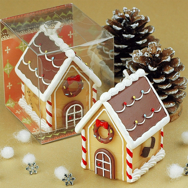 Christmas Home Decoration Ginger Bread House Candle, Size: 5*4*6cm