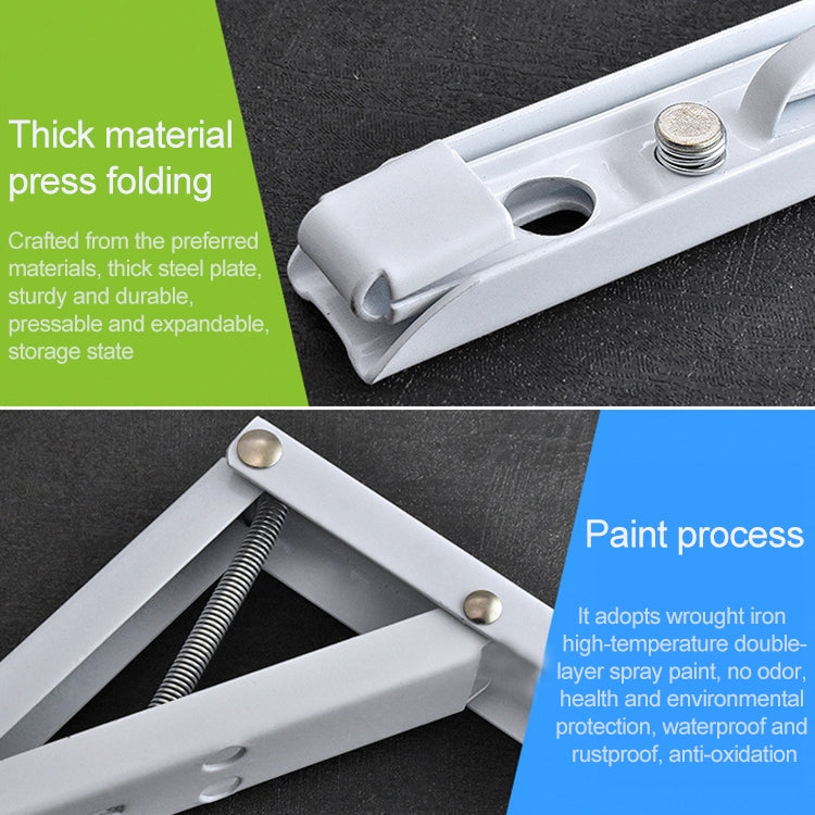 12 inch Wall-mounted Foldable K-shaped Storage Shelf for Dining Table