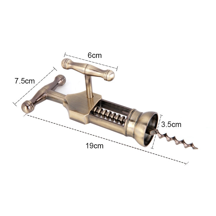 Retro Zinc Alloy Wine Bottle Corkscrew Opener Kitchen Bar Tool