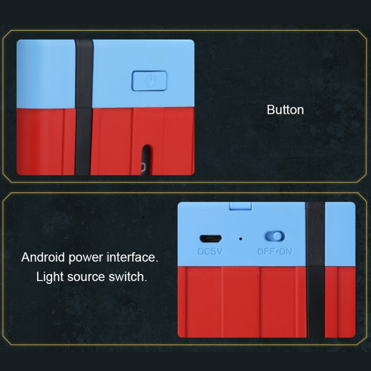 ML-KT 1.5W DC 5V Airdrop Box Shape Mini USB Ultrasonic Household Office Desktop Humidifier Automatic Alcohol Sprayer(Red)