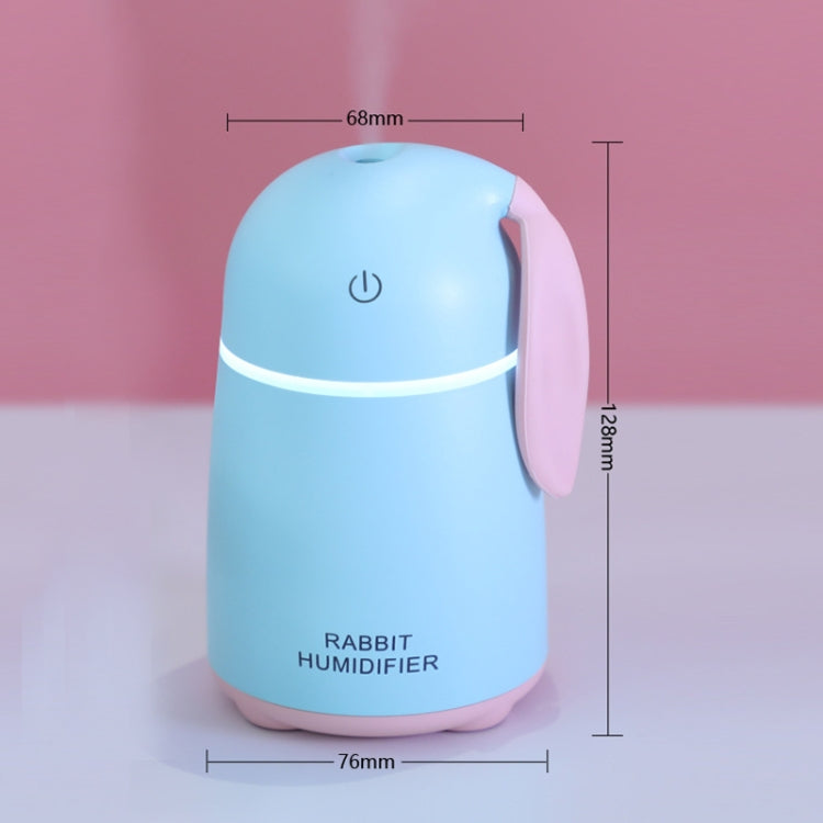 Cute Rabbit Portable USB Mute Mini Humidifier Nebulizer with LED Night Light for Office, Home Bedroom, Car, Capacity: 170ml, DC 5V