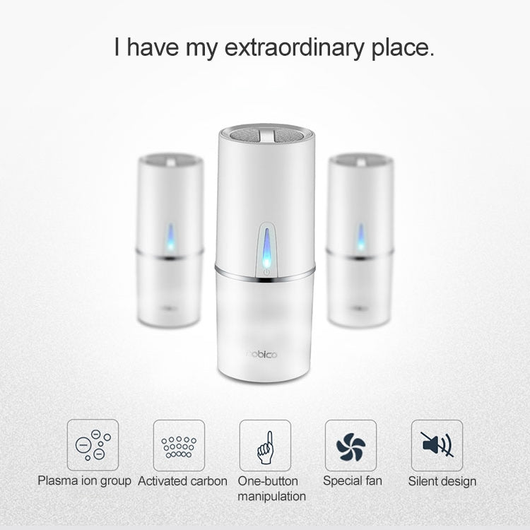 Nobico J010 Insulation Cup Shape Vertical Car Air Purifier Plasma Odor Removal