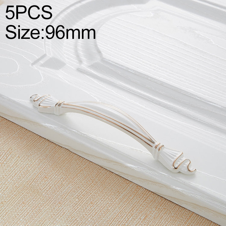 5 PCS 6543-96 Fuji White Modern Shoe Cabinet Wine Cabinet Handle
